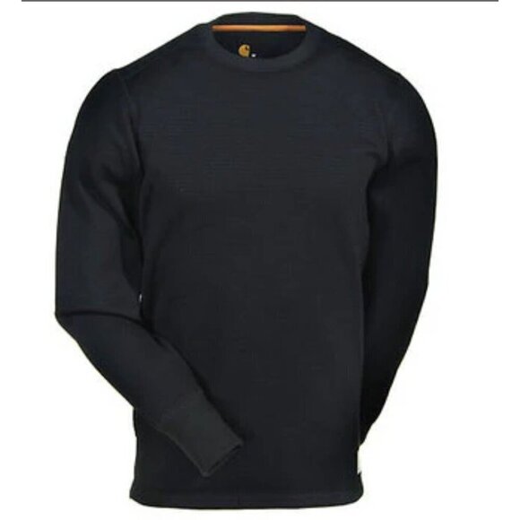 Carhartt Men's SZ 2XL Base Force Super Cold Crewneck Pullover Top Black - Picture 1 of 9